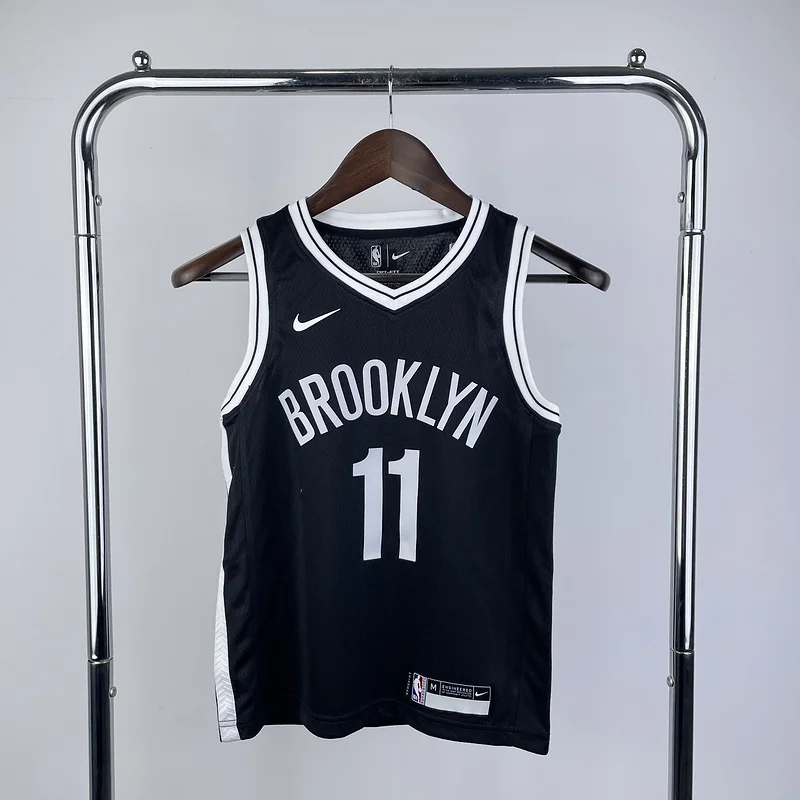 Youth kids Basketball Jersey Brooklyn Nets Black #11 IRVING