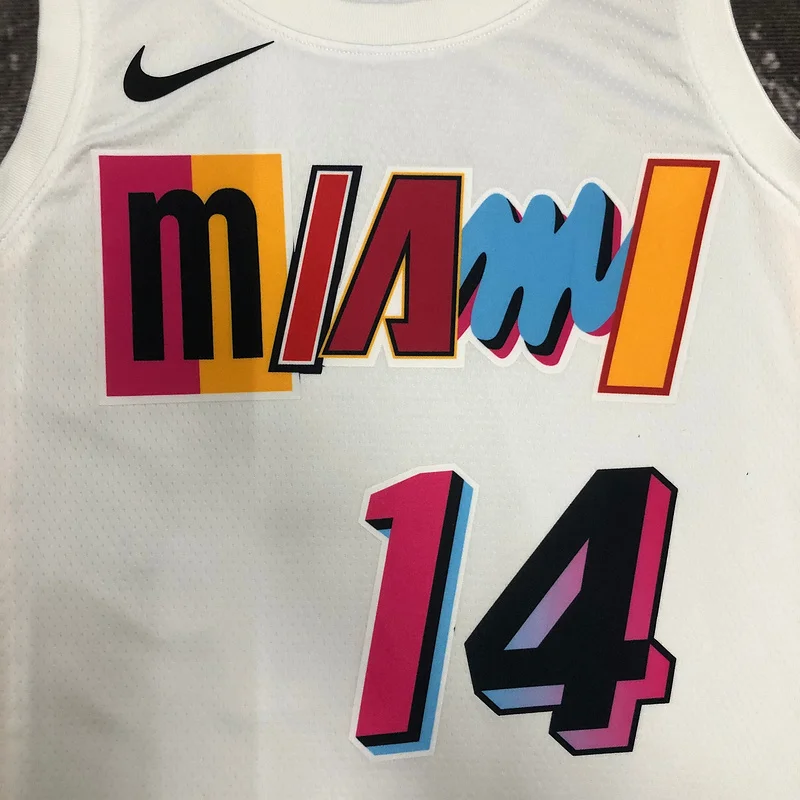 2023 SeasonNBA Miami Heat basketball jersey city version #14 HERRO