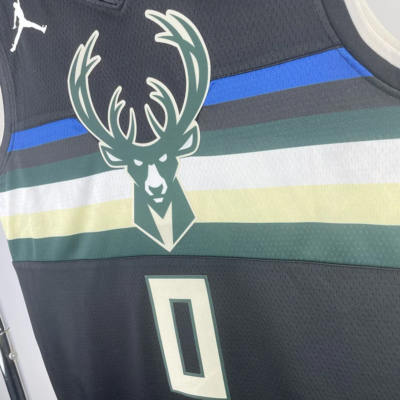 2021 Season NBA Milwaukee Bucks Basketball jersey trapeze limited #0 LILLARD