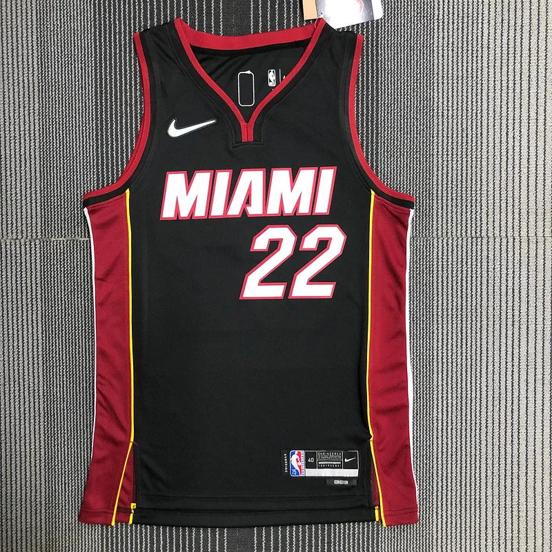 75th anniversary NBA Miami Heat basketball jersey Black #22 BUTLER