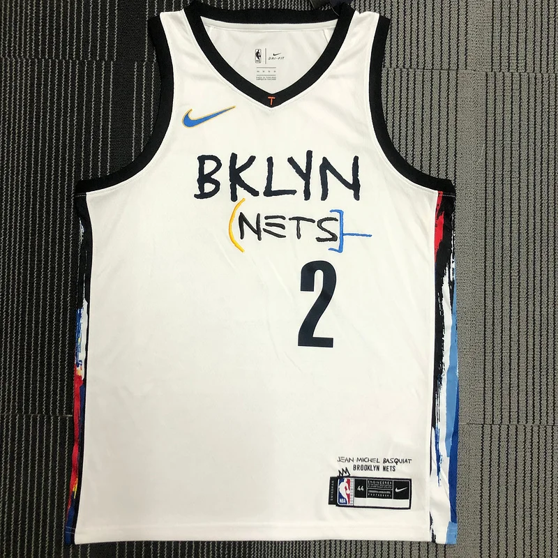 Brooklyn Nets Basketball jersey Graffiti White #2 GRIFFIN