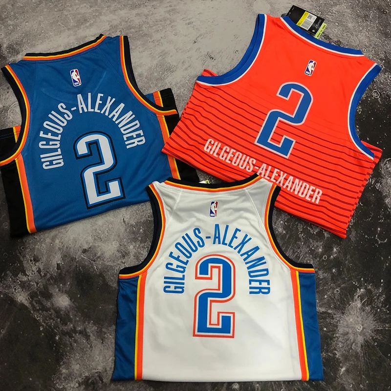 NBA Oklahoma City Thunder Basketball Jersey trapeze limited #2 GILGEOUS ALEXANDER