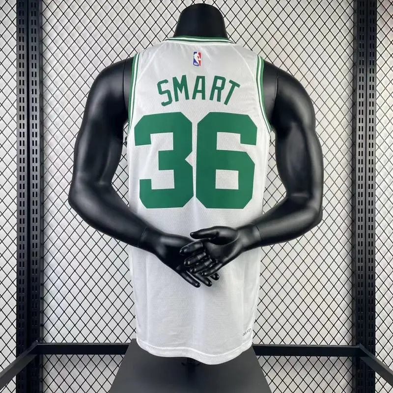 2023 Season NBA Boston Celtics Basketball Jersey White #36 SMART