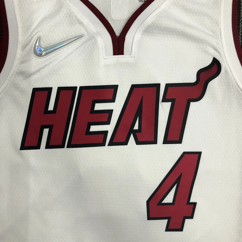 75th anniversary NBA Miami Heat basketball jersey White #4 OLADIPO