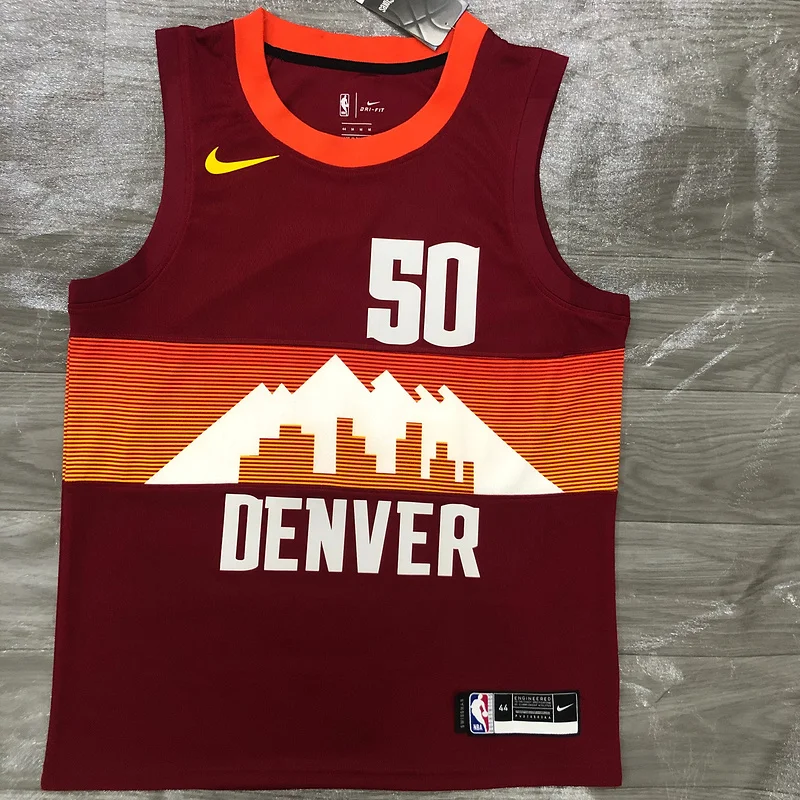 2021 Season NBA Denver Nuggets Basketball jersey city version #50 GORDON