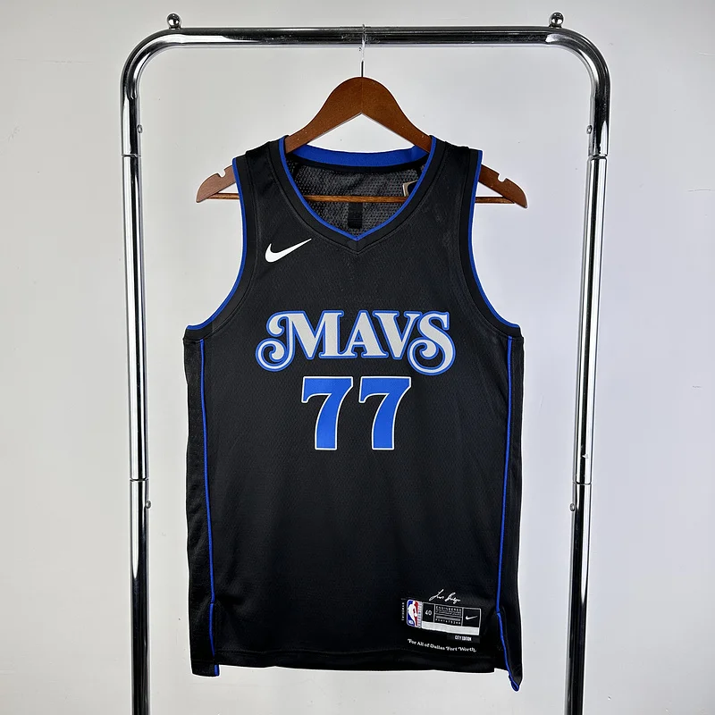 2024 Season NBA Dallas Mavericks basketball jersey city version #77 DONCIC