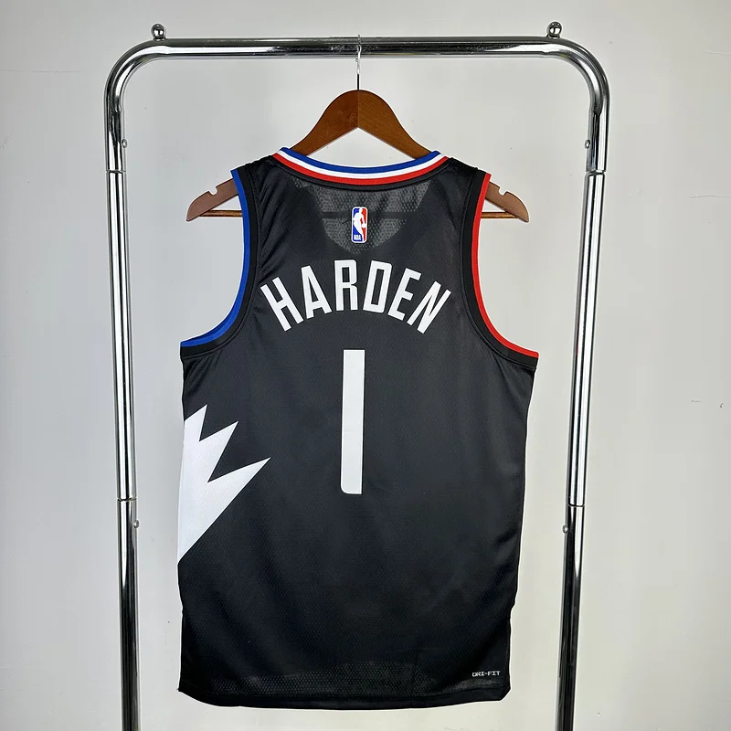 2023 Season   NBA Los Angeles Clippers Basketball jersey    trapeze  limited  #1    HARDEN