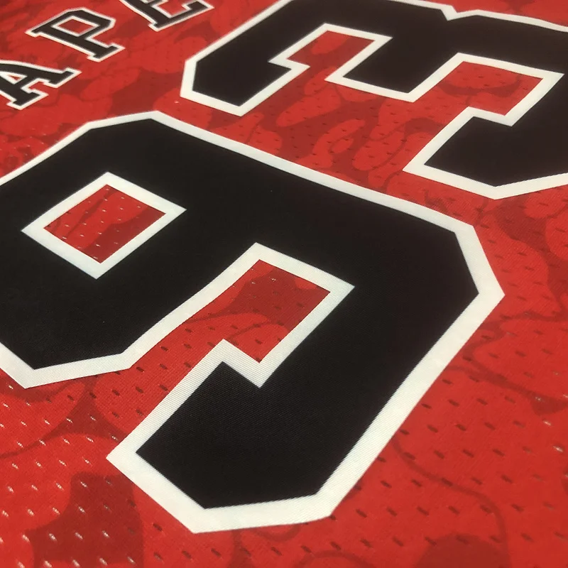 BAPE×M&N co-branded NBA Chicago Bulls Basketball jersey