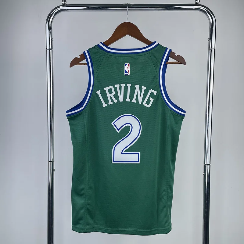 NBA Dallas Mavericks basketball jersey Retro Green #2 IRVING