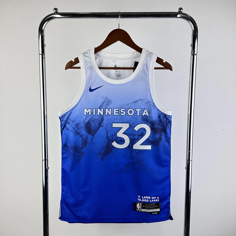 2024 Minnesota Timberwolves Basketball Jersey city version #32 TOWNS