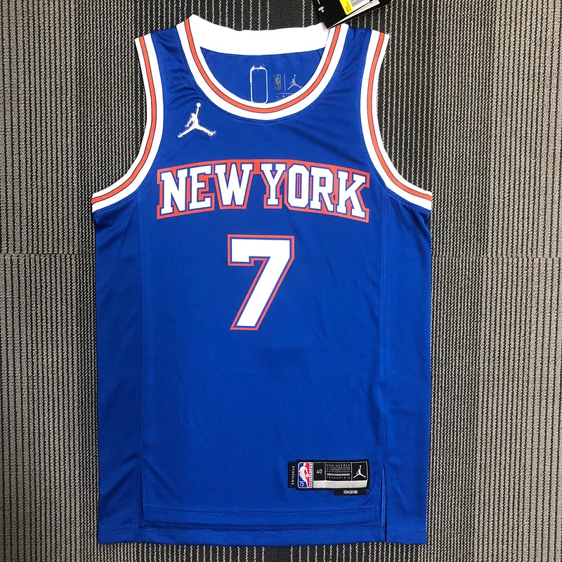 75th anniversary New York Knicks Basketball Jersey trapeze limited #7 ANTHONY