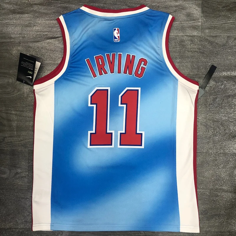 2021 Season Brooklyn Nets Basketball jersey Retro limited Blue #11 IRVING