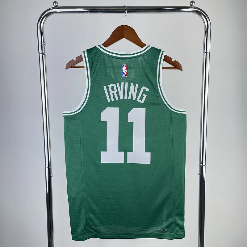 2023 Season NBA Boston Celtics Basketball Jersey Green #11 IRVING