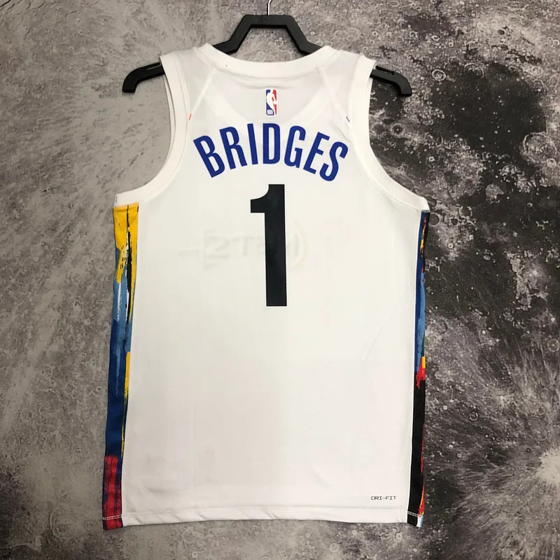 2023 Season Brooklyn Nets Basketball jersey city version #1 BRIDGES