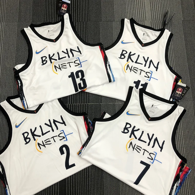 Brooklyn Nets Basketball jersey Graffiti White #2 GRIFFIN