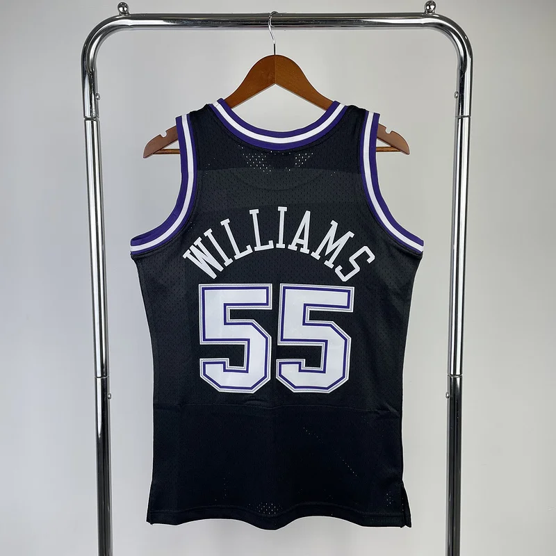 Mitchell Ness Hot Print Retro Sacramento Kings Basketball Jersey 2001 #55 WILLIAMS