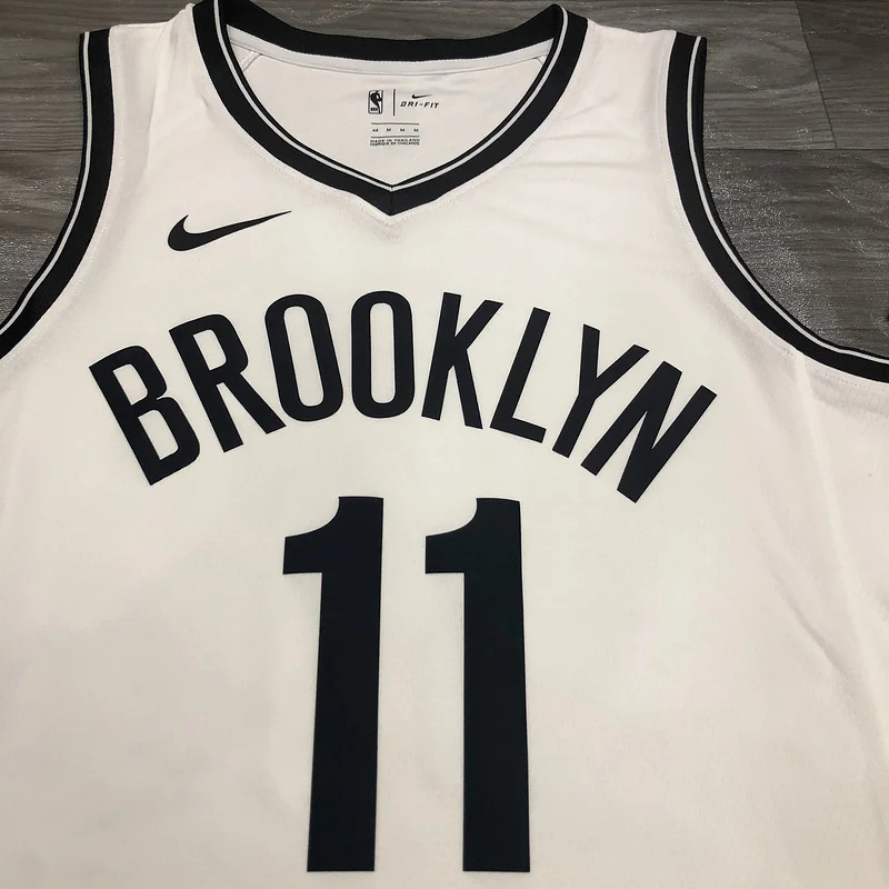 Brooklyn Nets Basketball jersey V-neck  White #11 IRVING