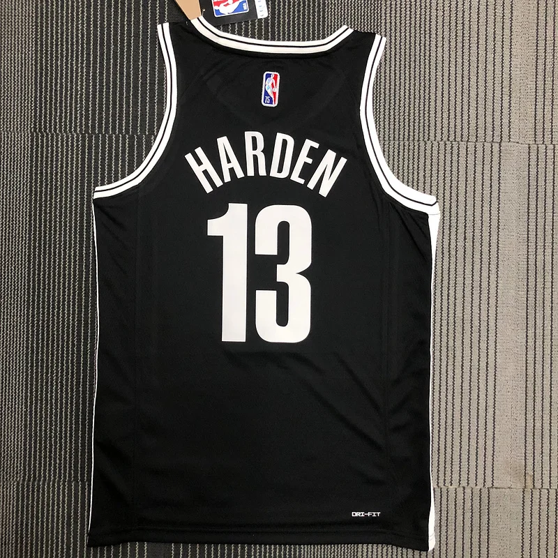 75th anniversary Brooklyn Nets Basketball jersey Black #13 HARDEN