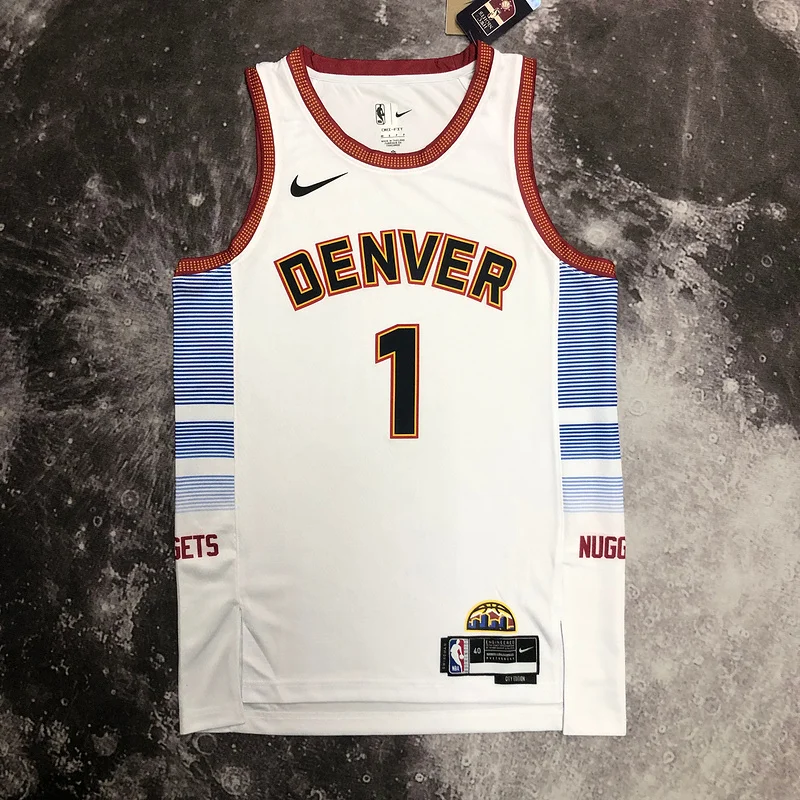 2023 Season NBA Denver Nuggets Basketball jersey city version #1 PORTER JR