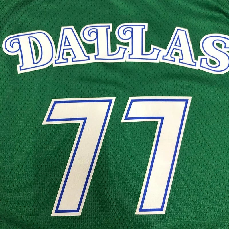 2021 Season NBA Dallas Mavericks basketball jersey Retro Green #77 DONCIC