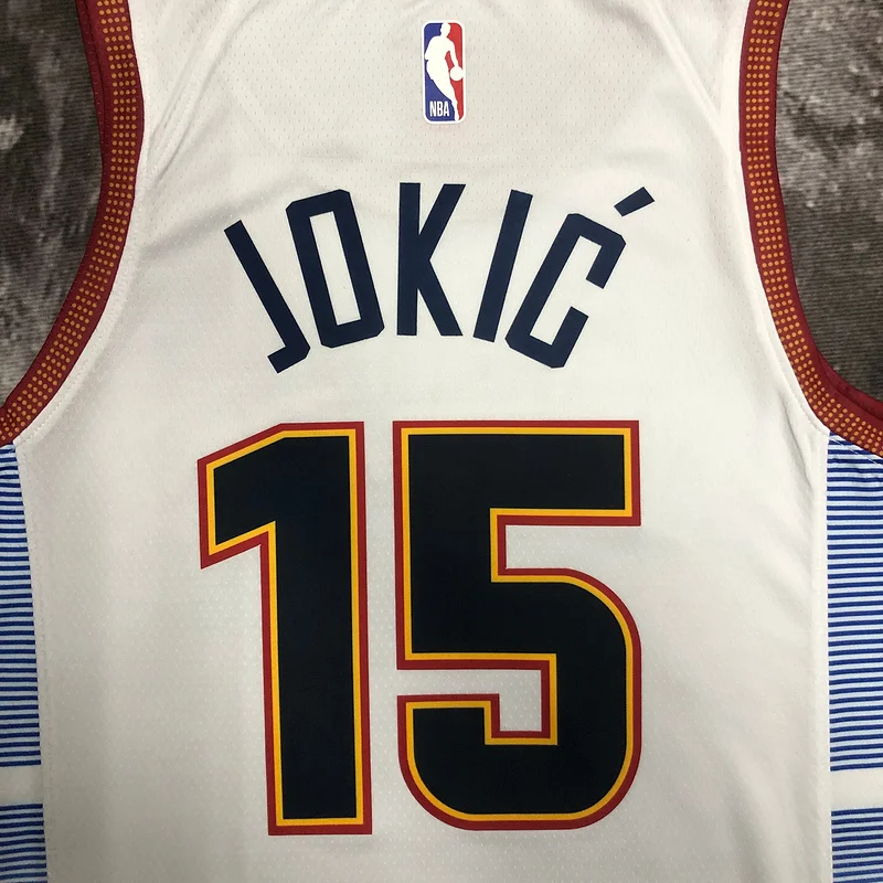 2023 Season NBA Denver Nuggets Basketball jersey city version #15 JOKIC