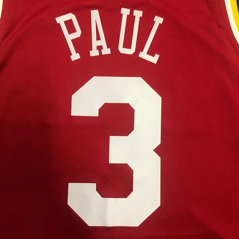 Houston Rockets Basketball Jersey Retro 红 #3 PAUL