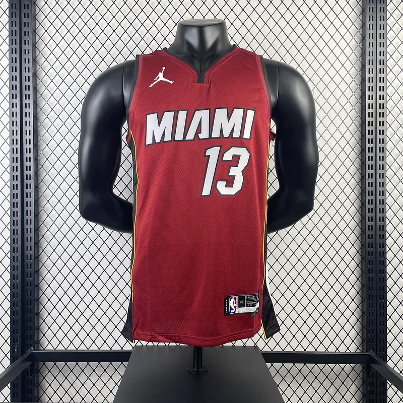 2023 Season NBA Miami Heat basketball jersey trapeze limited #13 ADEBAYO