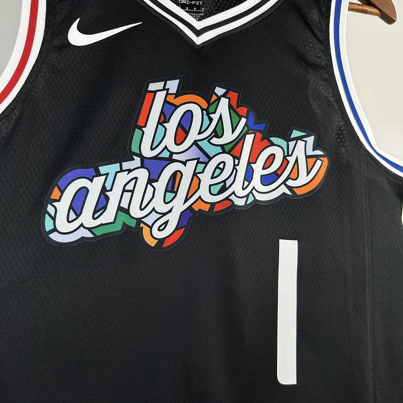 2023 Season   NBA Los Angeles Clippers Basketball jersey  city version  #1    HARDEN