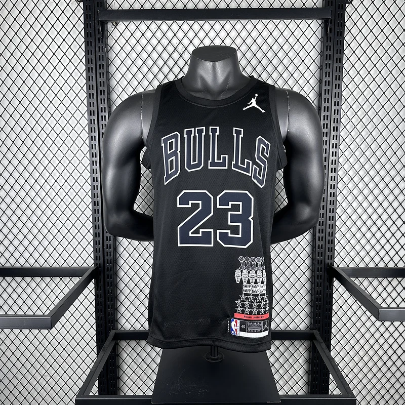 NBA Chicago Bulls Basketball jersey black Honor version #23 Jordan