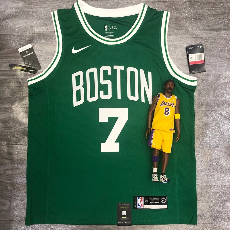 NBA Boston Celtics Basketball Jersey Retro Green #7 BROWN