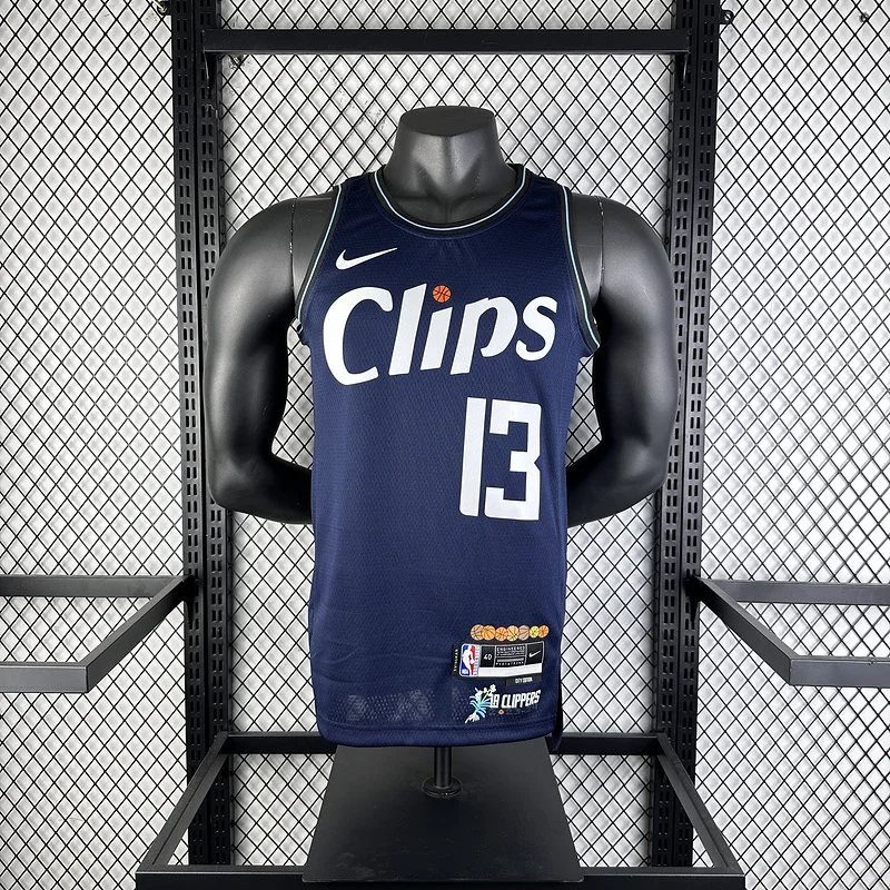 2024 Season   NBA Los Angeles Clippers Basketball jersey   city version  #13   GEORGE