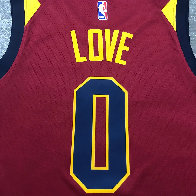 2017 Cleveland Cavaliers Basketball Jersey Red #0 LOVE