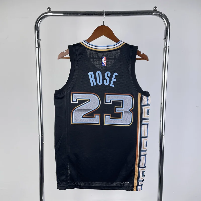 2023 Season NBA Memphis Grizzlies Basketball Jersey city version #23 ROSE