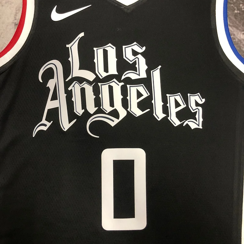 NBA Los Angeles Clippers Basketball jersey   Latin   Black   #0    WESTBROOK