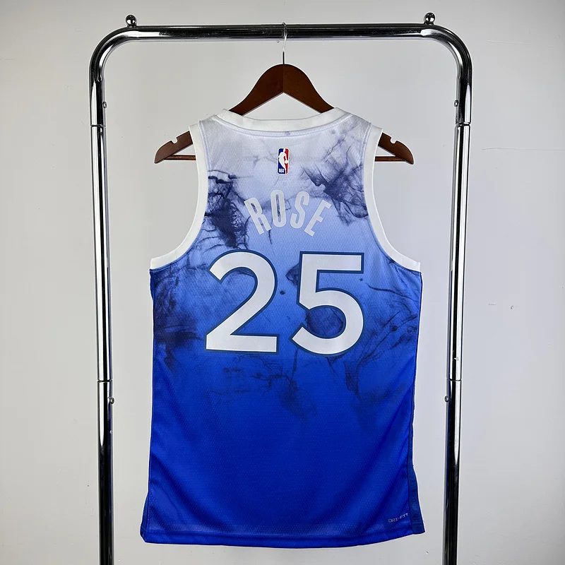 2024 Minnesota Timberwolves Basketball Jersey city version #25 ROSE