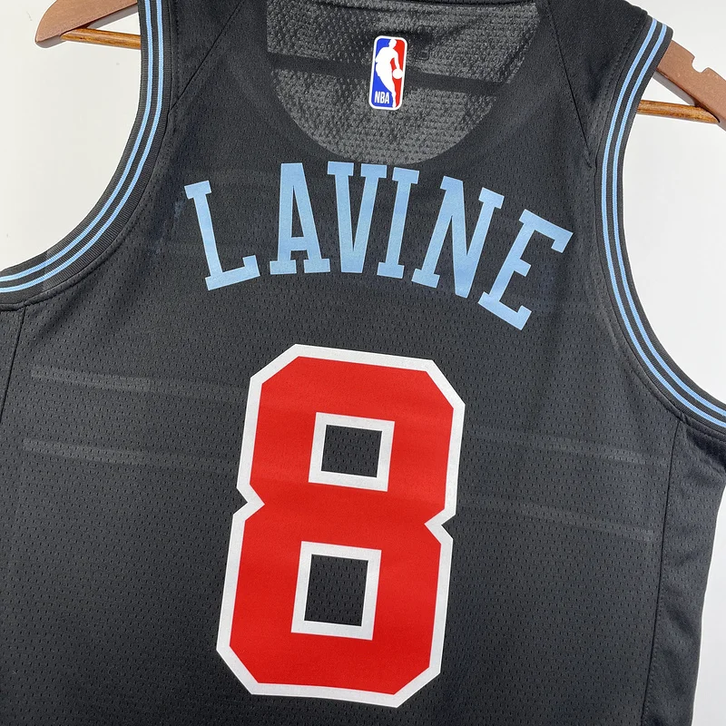 2019 Season NBA Chicago Bulls Basketball jersey City version #8 LAVINE