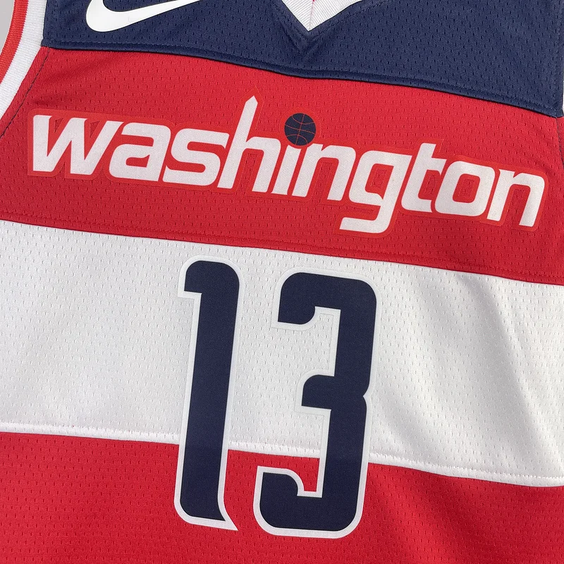 2023  Washington Wizards Basketball Jersey   Aawy   Red  #13 POOLE