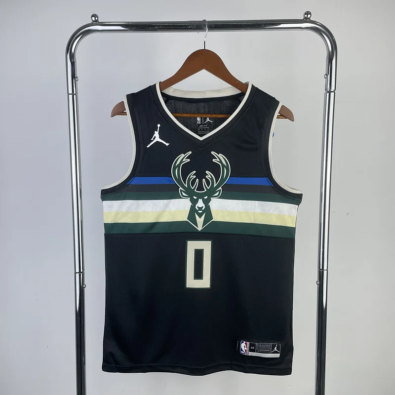 2021 Season NBA Milwaukee Bucks Basketball jersey trapeze limited #0 LILLARD