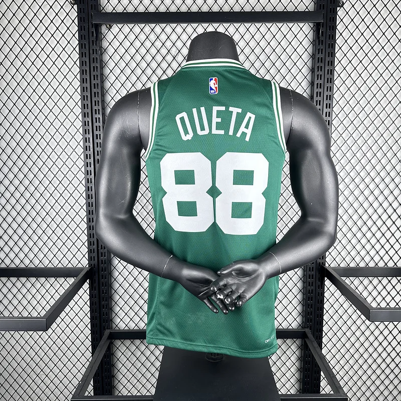 NBA Boston Celtics Basketball Jersey Green Away #88 QUETA