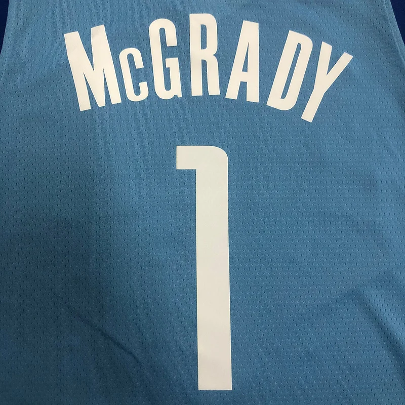 2021 Houston Rockets Basketball Jersey city version Blue #1 McGRADY