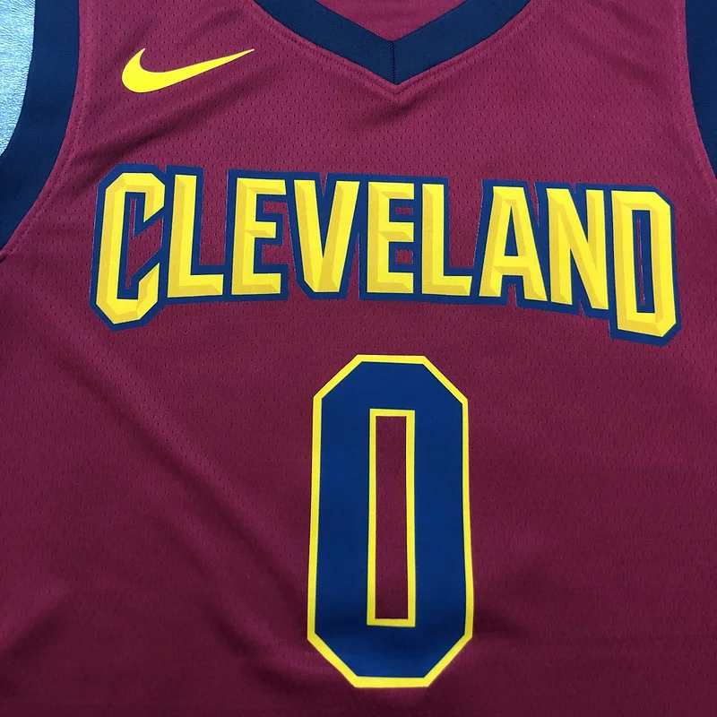 2017 Cleveland Cavaliers Basketball Jersey Red #0 LOVE