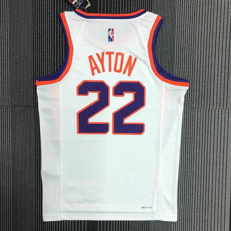 75th anniversary NBA Phoenix Suns Basketball jersey White #22 AYTON