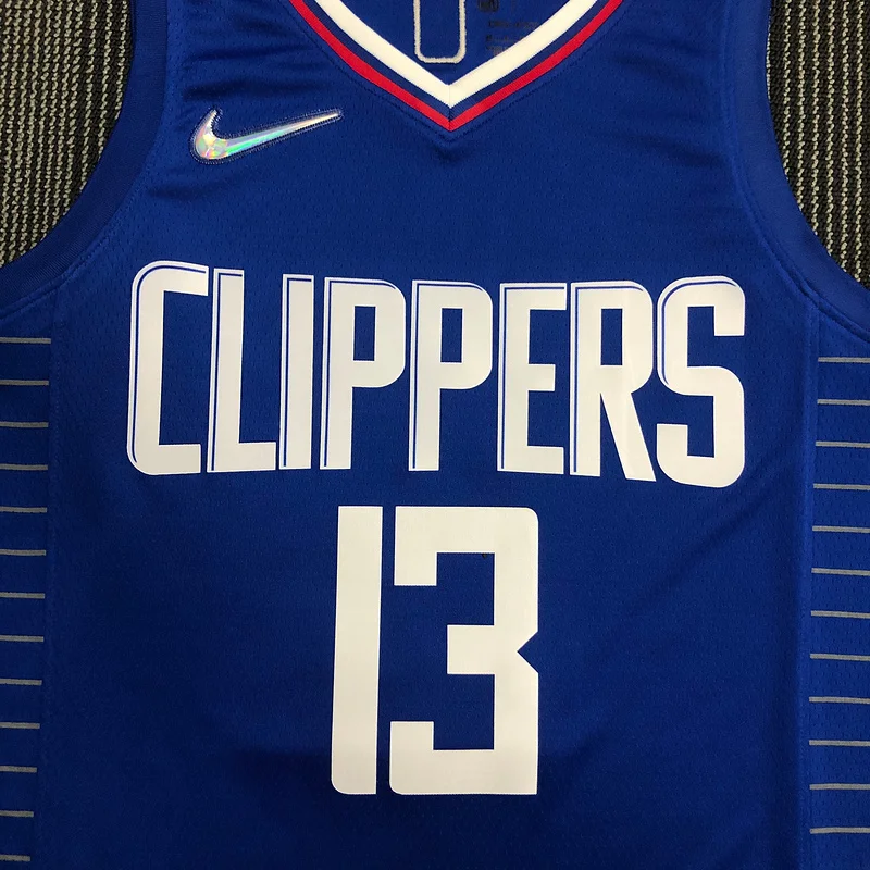 75th anniversary  NBA Los Angeles Clippers Basketball jersey   Blue  #13   GEORGE