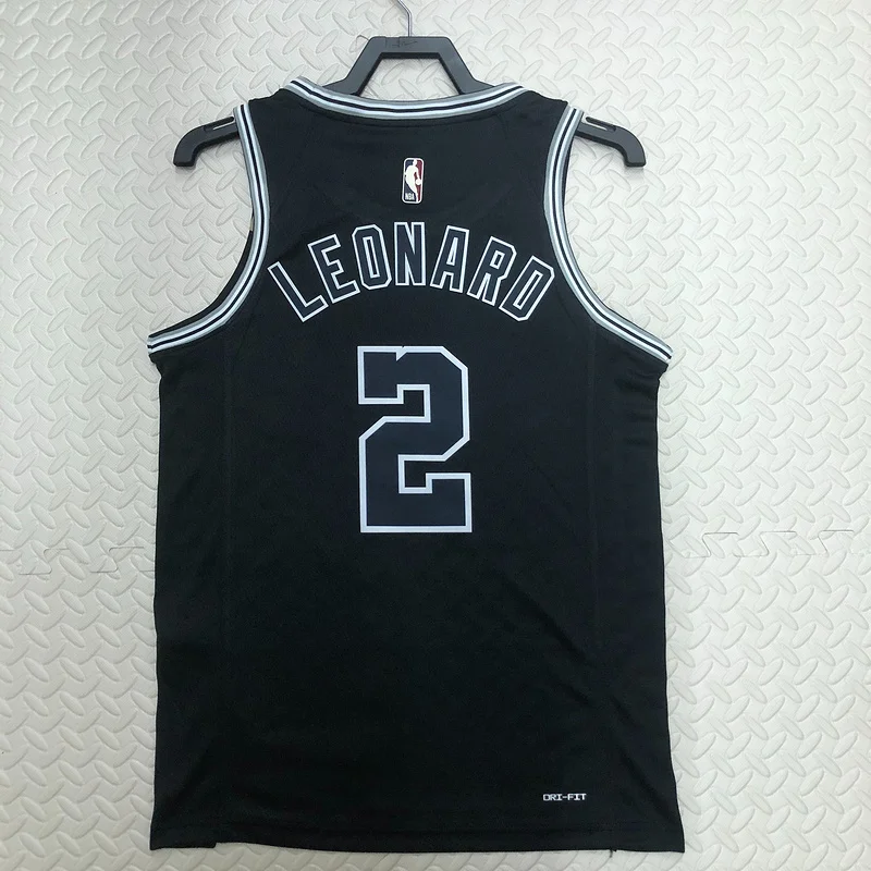 2023 San Antonio Spurs Basketball Jersey Retro #2 LEONARD