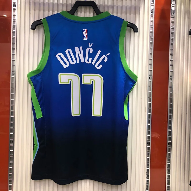 2020 Season NBA Dallas Mavericks basketball jersey limited #77 DONCIC