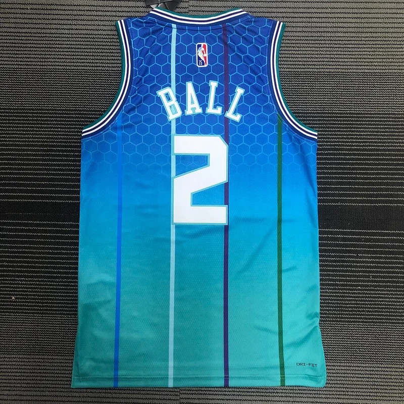 2022  Charlotte Hornets Basketball Jersey   city version #2  BALL