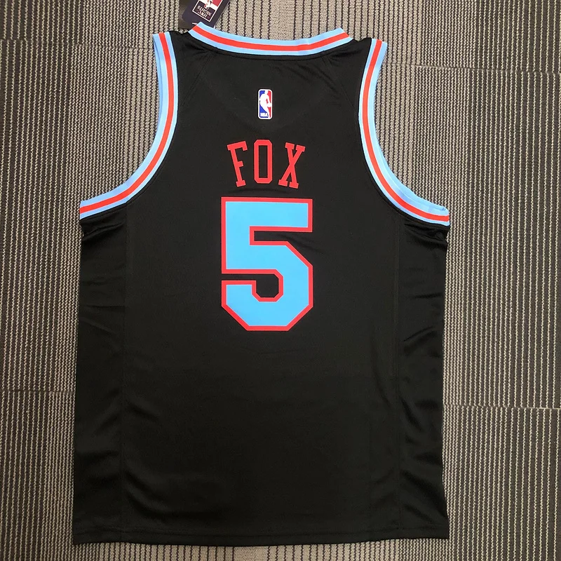 2021 Sacramento Kings Basketball Jersey city version #5 FOX