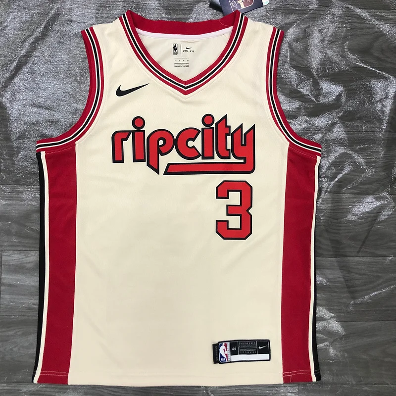 Portland Trail Blazers Basketball Jersey White #3 McCOLLUM