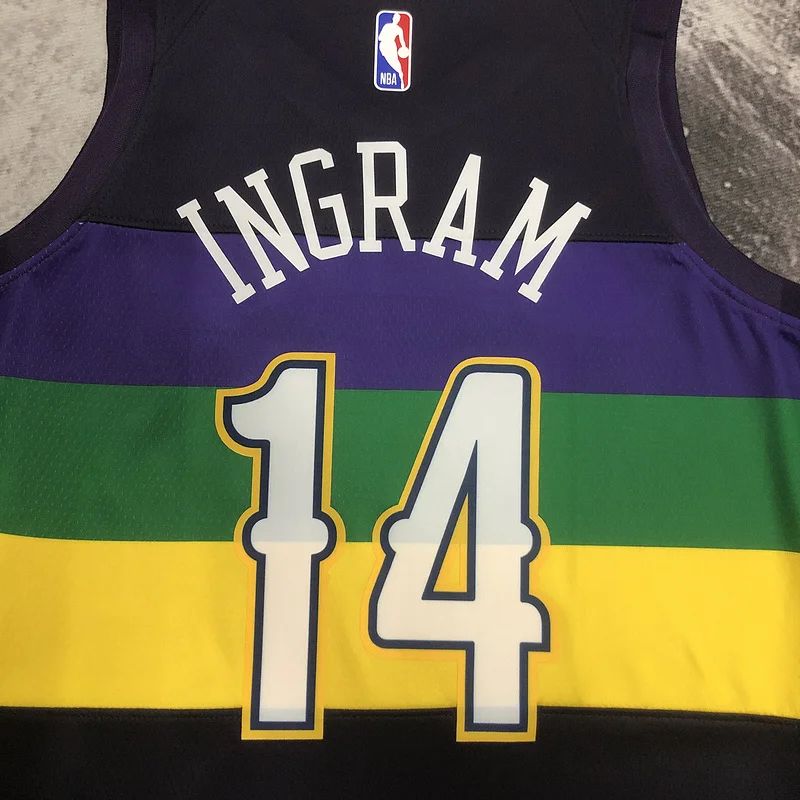 2023 New Orleans Pelicans Basketball jersey  city version  #14  INGRAM