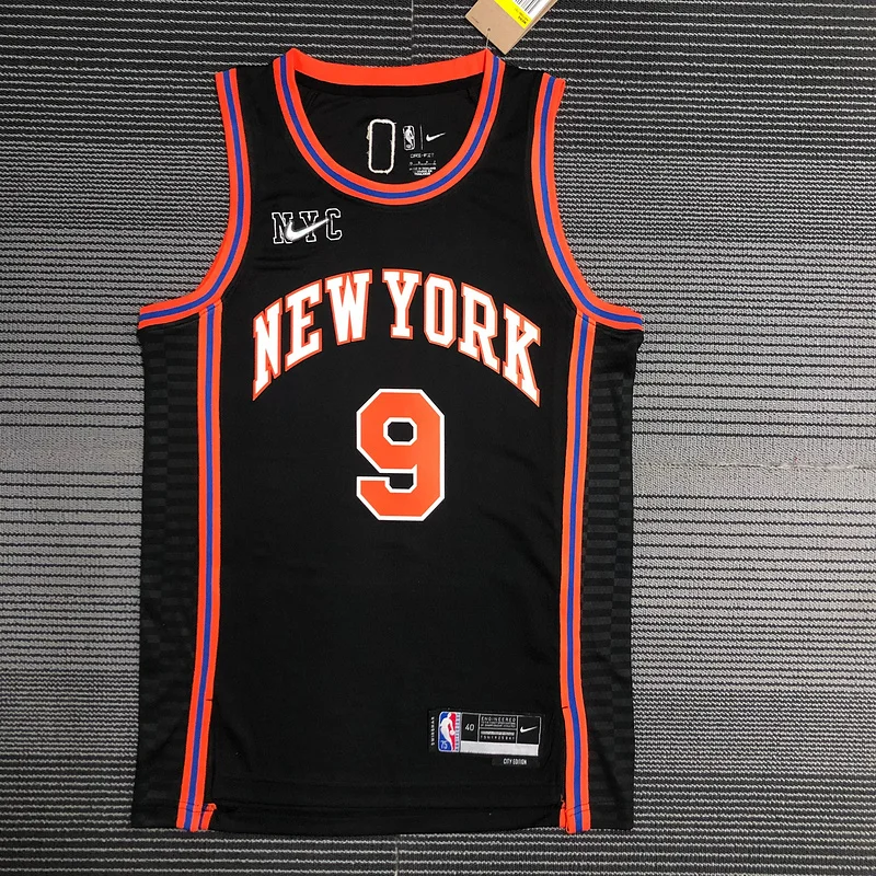 2022 New York Knicks Basketball Jersey city version #9 BARRETT